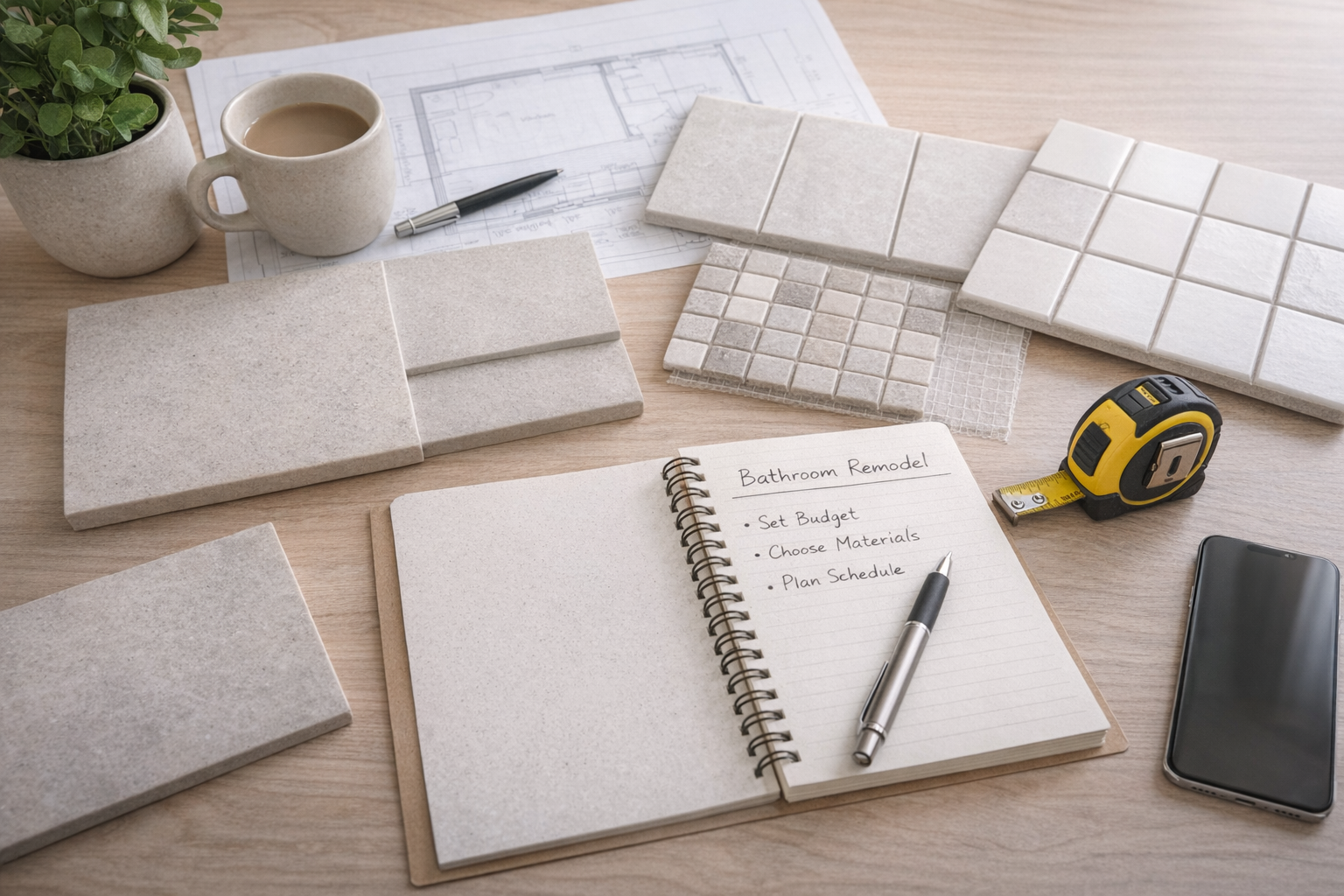 Carson City bathroom remodel planning image focused on budget priorities, finish selections, layout upgrades, and project sequencing