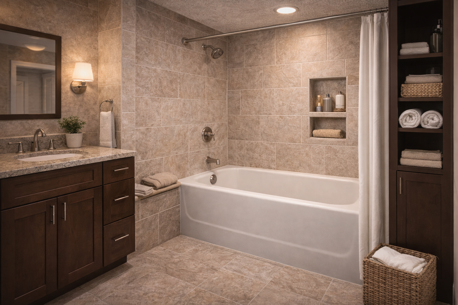 Bathtub remodel options including freestanding tubs, soaking tubs, jetted tubs, alcove replacements, and tub surround updates